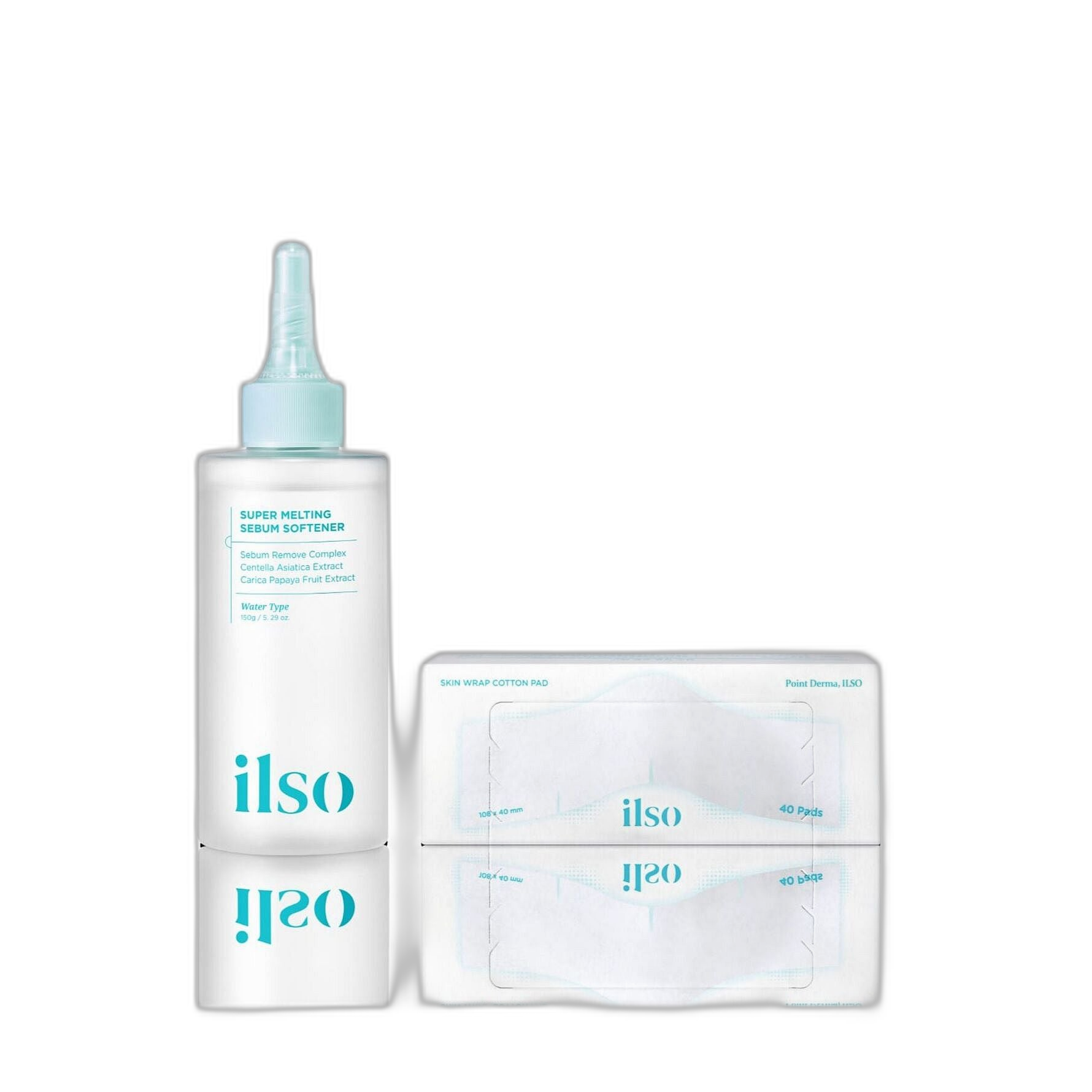 Ilso Ilso Super Melting Sebum Softener 150g + Skin Wrap Cotton Pad Set product image